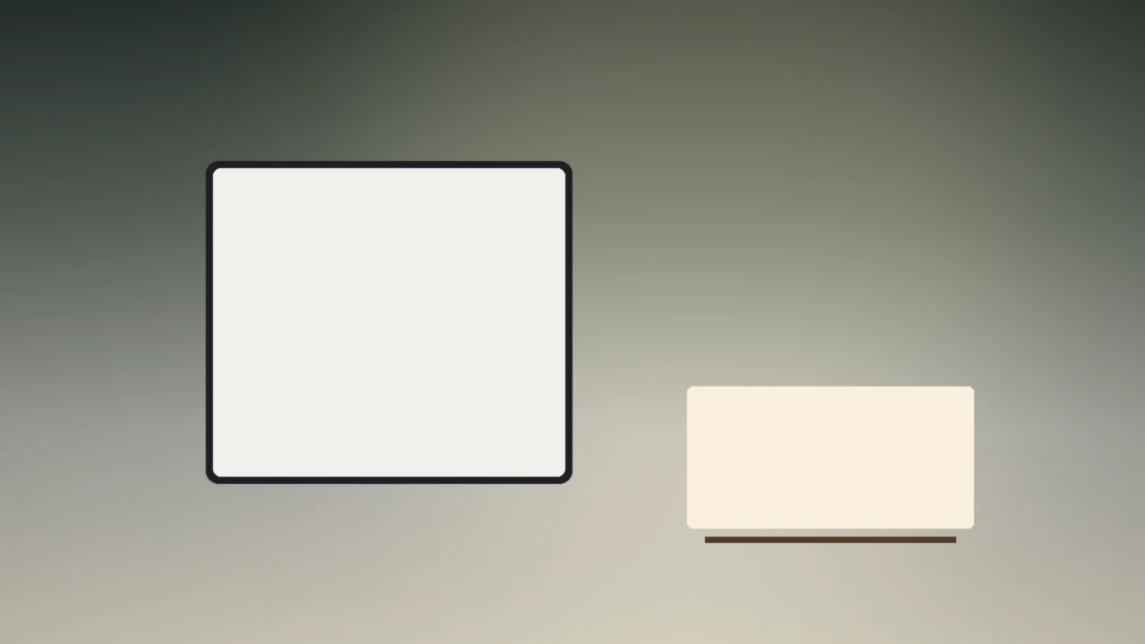 Editorial medium shot of a tablet on a wooden table showing a withdrawal screen, with a notepad and a pen next to it